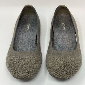Allbirds Tree Breezers Tan Knit Ballet Slippers Flats Shoes Women’s Size 8